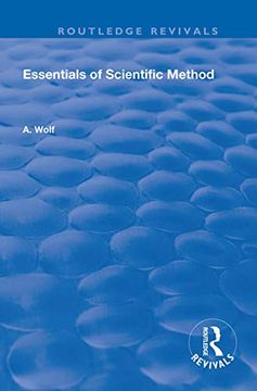 portada Essentials of Scientific Method (Routledge Revivals) (en Inglés)