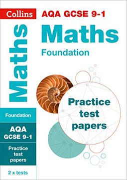 portada Collins GCSE 9-1 Revision - Aqa GCSE 9-1 Maths Foundation Practice Test Papers (en Inglés)
