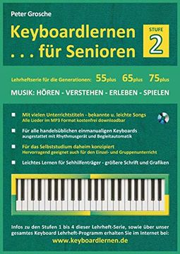 portada Keyboardlernen für Senioren (Stufe 2): Konzipiert für die Generationen: 55Plus - 65Plus - 75Plus (en Alemán)