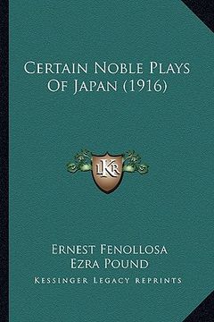 portada certain noble plays of japan (1916) (en Inglés)