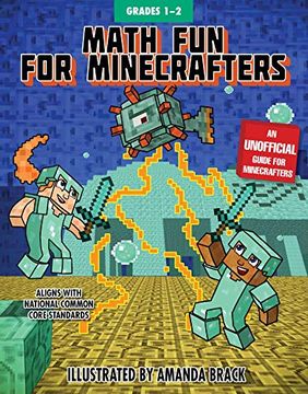 portada Math fun for Minecrafters: Grades 1Â€"2 (Math for Minecrafters) (en Inglés)