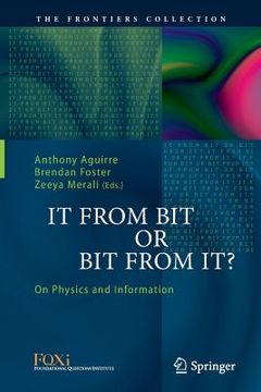 portada It from Bit or Bit from It?: On Physics and Information (en Inglés)