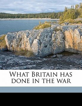 portada what britain has done in the war (in English)