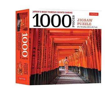 portada Japan'S Most Famous Shinto Shrine - 1000 Piece Jigsaw Puzzle: Fushimi Inari Shrine in Kyoto: Finished Size 24 x 18 Inches (61 x 46 cm) (en Inglés)