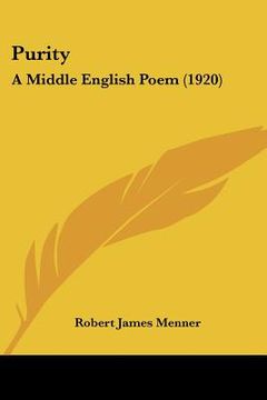 portada purity: a middle english poem (1920) (en Inglés)