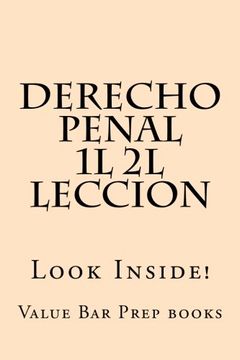 portada Derecho Penal 1L 2L Leccion: Look Inside!