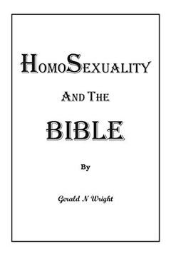 portada Homosexuality and the Bible (Paperback or Softback) 