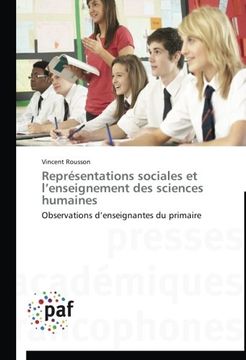 portada Représentations sociales et l'enseignement des sciences humaines
