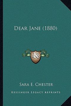 portada dear jane (1880) (en Inglés)