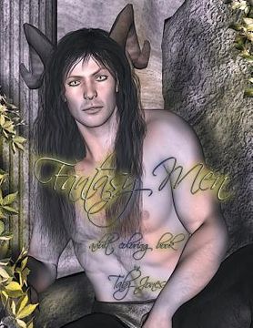 portada Fantasy Men Adult Coloring Book