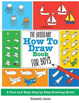 portada The Brilliant how to Draw Book for Boys (en Inglés)