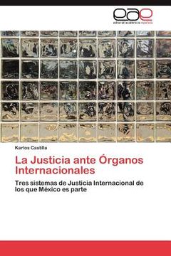 portada la justicia ante rganos internacionales (en Inglés)