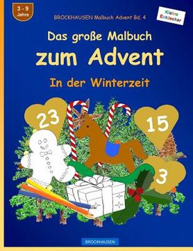portada BROCKHAUSEN Malbuch Advent Bd. 4 - Das große Malbuch zum Advent: In der Winterzeit (en Alemán)