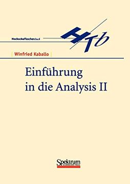 portada Einführung in die Analysis ii (en Alemán)