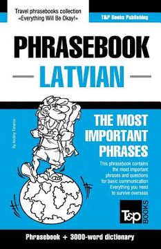 portada English-Latvian phrasebook & 3000-word topical vocabulary (en Inglés)