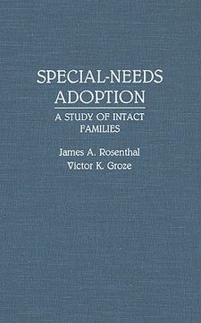 portada special-needs adoption: a study of intact families (en Inglés)
