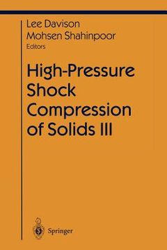 portada high-pressure shock compression of solids iii (en Inglés)