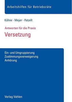 portada Versetzung: Ein- und Umgruppierung, Zustimmungsverweigerung, Anhörung (en Alemán)