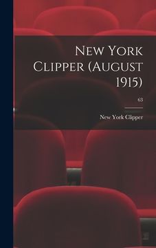 portada New York Clipper (August 1915); 63 (en Inglés)