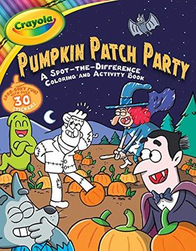 portada Crayola Pumpkin Patch Party: A Spot-The-Difference Coloring and Activity Book (Crayola (en Inglés)