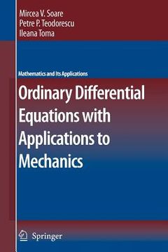 portada ordinary differential equations with applications to mechanics (en Inglés)