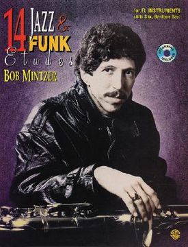 portada 14 jazz & funk etudes: for b-flat instruments (tenor sax, soprano sax, clarinet) [with cd (audio)]