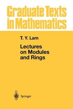 portada lectures on modules and rings (en Inglés)