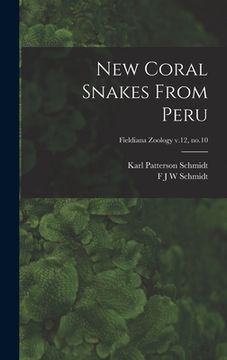 portada New Coral Snakes From Peru; Fieldiana Zoology v.12, no.10 (en Inglés)