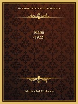 portada Mana (1922) (en Alemán)