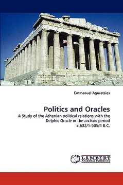 portada politics and oracles (en Inglés)