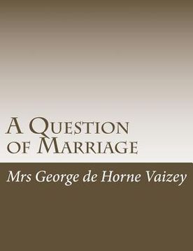 portada A Question of Marriage (en Inglés)