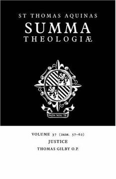 portada Summa Theologiae V37: 2A2Ae. 57-62: Justice v. 37 (in English)