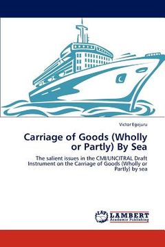 portada carriage of goods (wholly or partly) by sea (en Inglés)