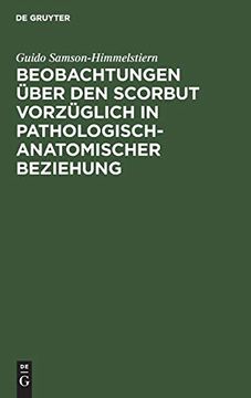 portada Beobachtungen Über den Scorbut Vorzüglich in Pathologisch-Anatomischer Beziehung (in German)