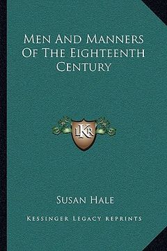 portada men and manners of the eighteenth century (in English)