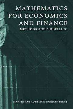 portada Mathematics for Economics and Finance: Methods and Modelling (in English)
