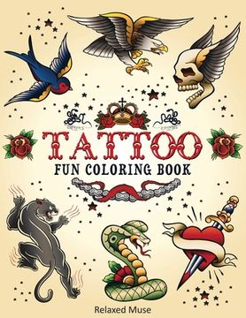 portada Tattoo Fun Coloring Book (en Inglés)