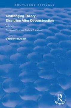 portada Challenging Theory: Discipline After Deconstruction: Studies in European Cultural Transition, Volume One (in English)