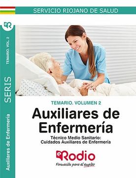 portada Auxiliares de Enfermeria: Tecnico Medio Sanitario del Servicio Riojano de Salud: Temario (Vol. 2) (in Spanish)