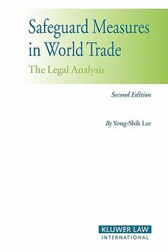 portada safeguard measures in world trade 2nd edition: the legal analysis (en Inglés)
