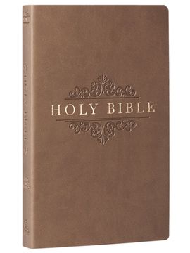 portada Kjv Holy Bible, Gift and Award Bible Faux Leather Softcover, King James Version, tan (en Inglés)