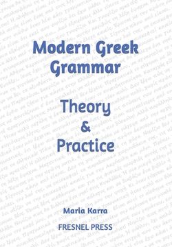 portada Modern Greek Grammar Theory and Practice (in English)