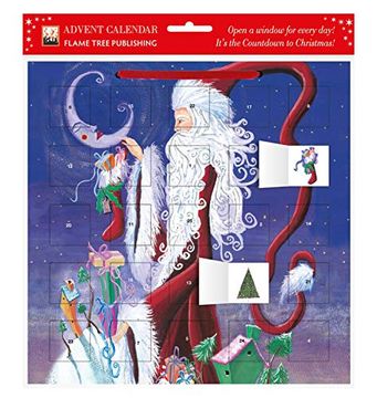 portada Santa and the Moon Advent Calendar (With Stickers) (en Inglés)