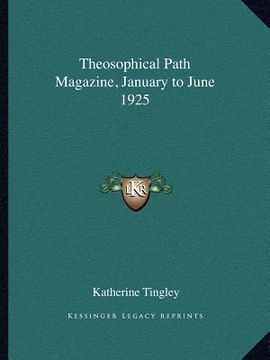 portada theosophical path magazine, january to june 1925