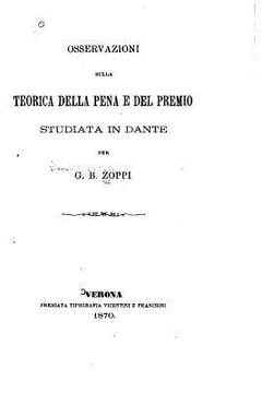 portada Osservazioni sulla teorica della pena e del premio studiata in Dante (en Italiano)