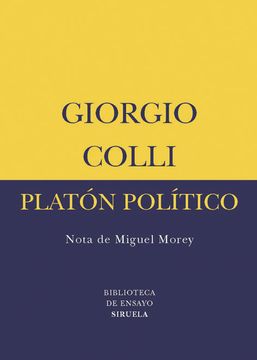 portada Platón Político (Biblioteca de Ensayo