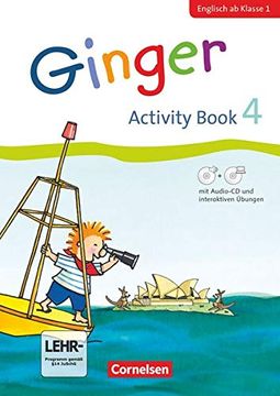 portada Ginger - Early Start Edition - Activity Book 4. Englisch ab Klasse 1. Mit Interaktiven Übungen Online