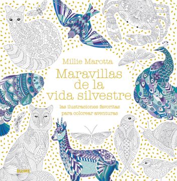 portada Maravillas de la Vida Silvestre: Las Ilustraciones Favoritas Para Colorear Aventuras (in Spanish)