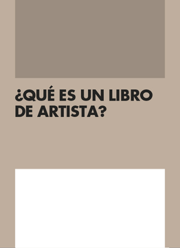 portada Qué es un Libro de Artista? (in Spanish)