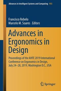portada Advances in Ergonomics in Design: Proceedings of the Ahfe 2019 International Conference on Ergonomics in Design, July 24-28, 2019, Washington D.C., US (en Inglés)